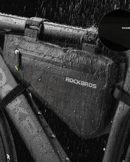 ROCKBROS Rainproof Bike Bag Large Capacity MTB Road Frame Bag Triangle Pouch Waterproof Caulking Bicycle Bag Pannier Accessories