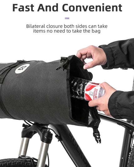 ROCKBROS Bicycle Bag Big Capacity Waterproof Front Tube Cycling Bag MTB Handlebar Bag Front Frame Trunk Pannier Bike Accessories