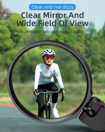 ROCKBRSO HD View MTB Road Bike Mirrors 360 Angle Adjustable Handlebar Wide Range Rearview Mirror For Motorcycle Accessories