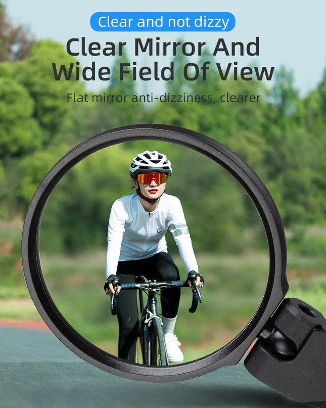 ROCKBRSO HD View MTB Road Bike Mirrors 360 Angle Adjustable Handlebar Wide Range Rearview Mirror For Motorcycle Accessories