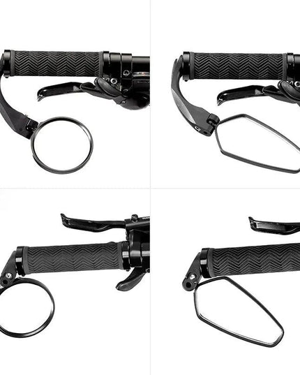 ROCKBRSO HD View MTB Road Bike Mirrors 360 Angle Adjustable Handlebar Wide Range Rearview Mirror For Motorcycle Accessories
