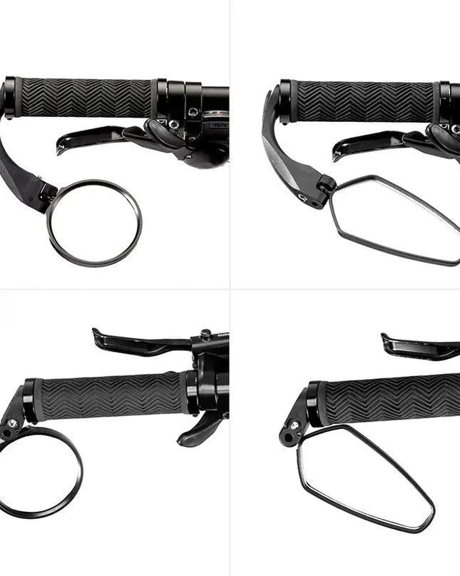 ROCKBRSO HD View MTB Road Bike Mirrors 360 Angle Adjustable Handlebar Wide Range Rearview Mirror For Motorcycle Accessories