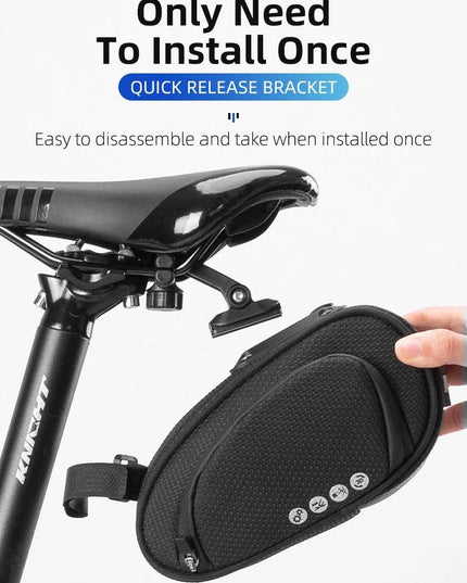 ROCKBROS Rainproof Bicycle Bag Shockproof Bike Saddle Bag For Refletive Rear Large Capatity Seatpost MTB Bike Bag Accessories
