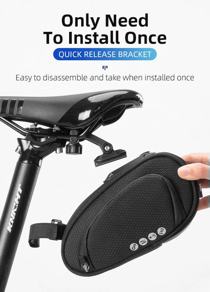 ROCKBROS Rainproof Bicycle Bag Shockproof Bike Saddle Bag For Refletive Rear Large Capatity Seatpost MTB Bike Bag Accessories