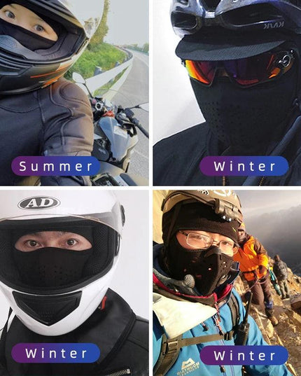 ROCKBROS Cyling Mask Winter Scarf Keep Warm Moto Mask Balaclava Fishing Skiing Mask Bicycle Scarf Motorcycle Scarf Bike Hat