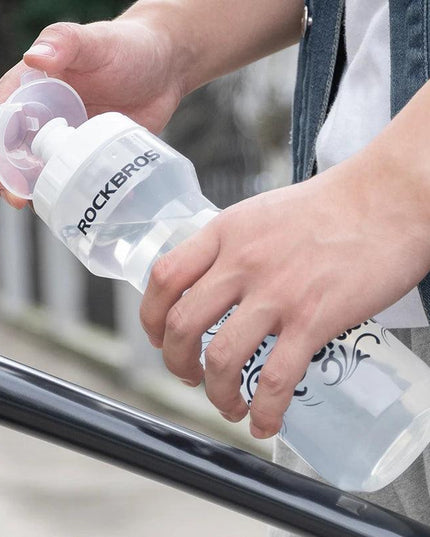 ROCKBROS Bicycle Bottle Mountain Bike Water Drink Bottle Outdoor Sports Plastic Portable Large Capacity Cycling Water Bottle