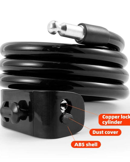 ROCKBROS Bicycle Lock Bike Portable Anti-theft Ring Lock MTB Road Cycling Cable Lock Motorcycle Vehicle Bicycle Accessories