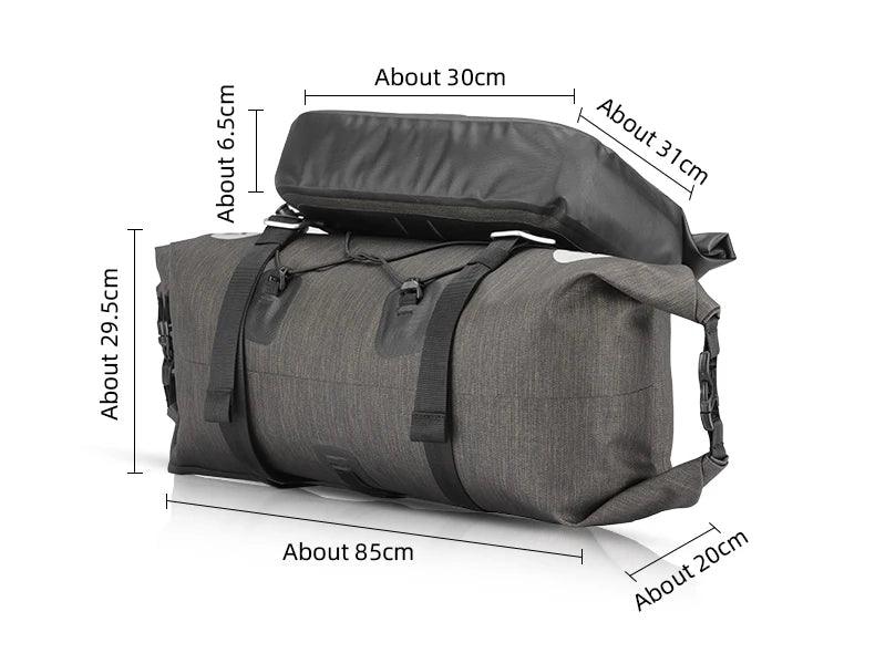 ROCKBROS Bicycle Bag Big Capacity Waterproof Front Tube Cycling Bag MTB Handlebar Bag Front Frame Trunk Pannier Bike Accessories