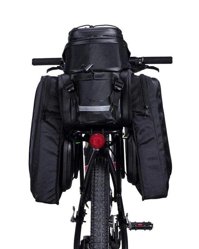 ROCKBROS Bicycle Carrier Bag MTB Bike Rack Bag Trunk Pannier Cycling Multifunctional Large Capacity Travel Bag With Rain Cover
