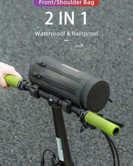 ROCKBROS Waterproof Bike Bag Front Bicycle Bag MTB Road Handlebar Pannier Multi-purpose Large Capacity Backpack Cycling Tube Bag