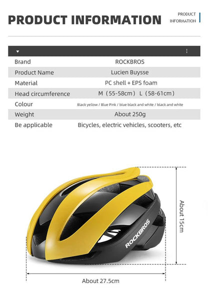 ROCKBROS Bicycle Helmet Cycling Ultralight Road Bike Helmet MTB Scooter Helmet Caps Motorcycle Helmet Casco Ciclismo