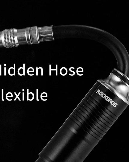 ROCKBROS Bicycle Pump 100PSI/110PSI Bike Pump Hand Mini Tire Air Inflator Portable Ultralight High-Pressure Pump Accessories