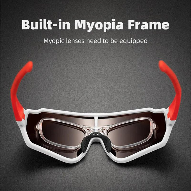 ROCKBROS Cycling Glasses Men Women Photochromic Outdoor Sport Hiking Eyewear Polarized Sunglasses Inner Frame  Bicycle Glasses