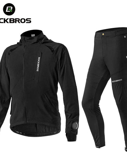 ROCKBROS Men's Cycling Clothing Sets Spring Autumn Breathable Cycling Jacket Comfortable Thin Unisex Outdoor Sport Suit EUR Size