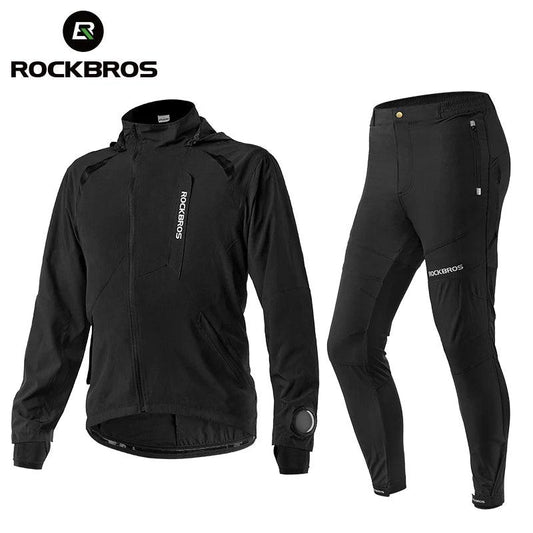 ROCKBROS Men's Cycling Clothing Sets Spring Autumn Breathable Cycling Jacket Comfortable Thin Unisex Outdoor Sport Suit EUR Size