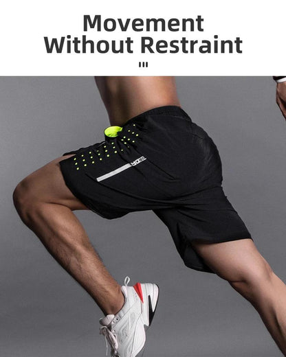 ROCKBROS Running Shorts Unisex Clothing Exercise Gym Shorts Spandex Jogging Fitness Breathable Cycling Outdoor Sports Asian Size