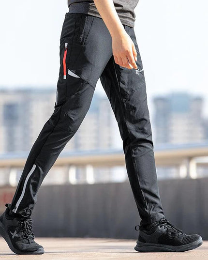 ROCKBROS Light Comfortable Cycling Pants Men Women Spring Summer Breathable Hight Elasticity Sports Pants Reflective Trousers
