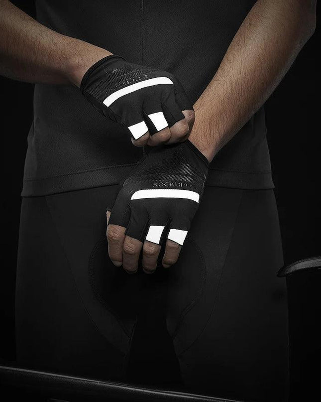 ROCKBROS Cycling Gloves Half Finger Shockproof Wear Resistant Breathable MTB Road Bicycle Gloves Men Women Sports Bike Equipment