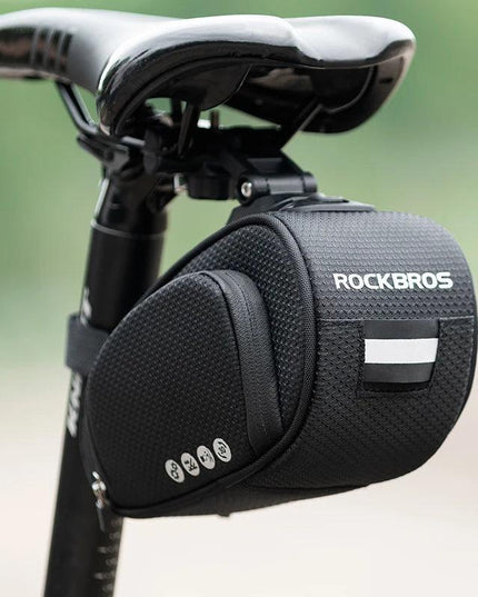 ROCKBROS Rainproof Bicycle Bag Shockproof Bike Saddle Bag For Refletive Rear Large Capatity Seatpost MTB Bike Bag Accessories