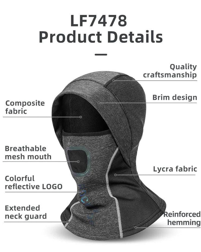 ROCKBROS Winter Cycling Mask Fleece Thermal Keep Warm Windproof Cycling Face Mask Balaclava Ski Mask Fishing Skiing Hat Headwear
