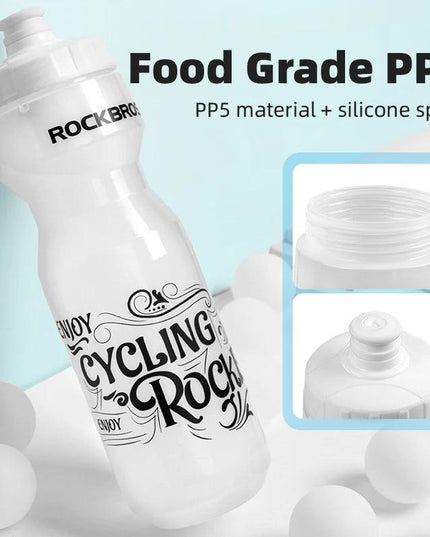 ROCKBROS Bicycle Bottle Mountain Bike Water Drink Bottle Outdoor Sports Plastic Portable Large Capacity Cycling Water Bottle