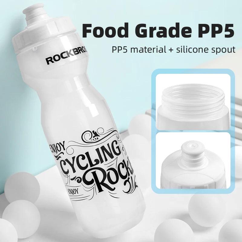 ROCKBROS Bicycle Bottle Mountain Bike Water Drink Bottle Outdoor Sports Plastic Portable Large Capacity Cycling Water Bottle