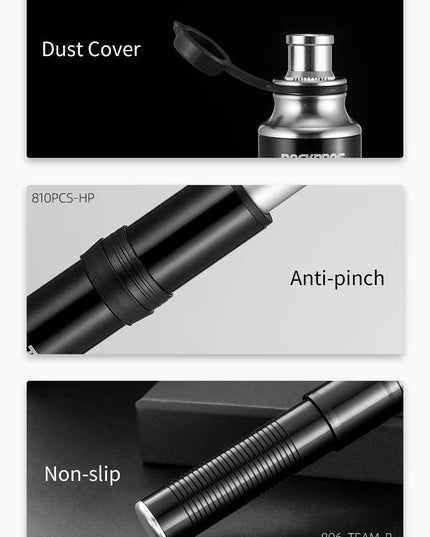 ROCKBROS Bicycle Pump 100PSI/110PSI Bike Pump Hand Mini Tire Air Inflator Portable Ultralight High-Pressure Pump Accessories