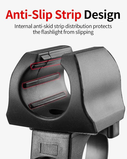 ROCKBROS Bicycle Light Holder Mount Bike Flashlight Bracket MTB Road Bike Rotating Quick Release Cycling Lamp Holder Accessories