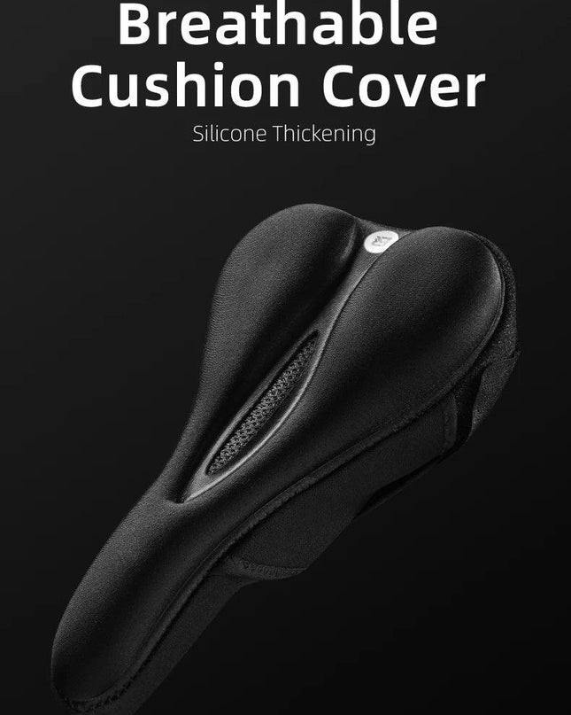 ROCKBROS Silicone Bicycle Saddle Hollow Breathable MTB Bike Seat Cushion Cover Mat Silica gel Saddle Cycling Accessories Part