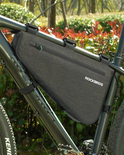 ROCKBROS Rainproof Bike Bag Large Capacity MTB Road Frame Bag Triangle Pouch Waterproof Caulking Bicycle Bag Pannier Accessories