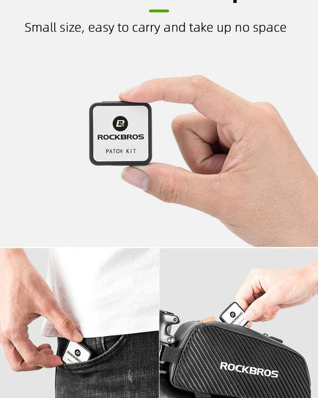 ROCKBROS No Glue Chip Bicycle Tire Repair Kit Mountain Bike Tire Repair Piece Thin Road Bike Available 1 piece Bike Accessories
