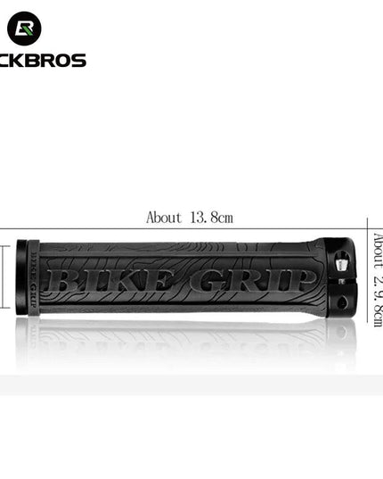 ROCKBROS TPR Rubber Bike Grips Bicycle Handlebar Mtb Grips Soft 3D Anti-skid Lock On Handle Bar Cycling Parts Bike Accessories