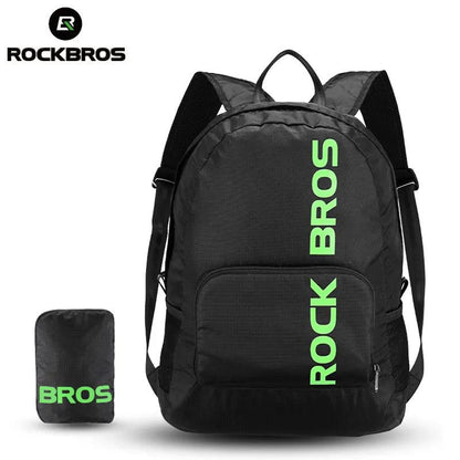 ROCKBROS Portable Sports Backpack Rainproof Foldable Bags Hiking Camping Cycling Bicycle Bike Bags Men Women Package Travel Bag