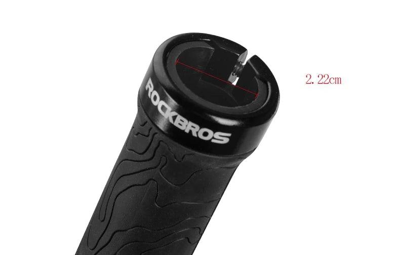 ROCKBROS TPR Rubber Bike Grips Bicycle Handlebar Mtb Grips Soft 3D Anti-skid Lock On Handle Bar Cycling Parts Bike Accessories