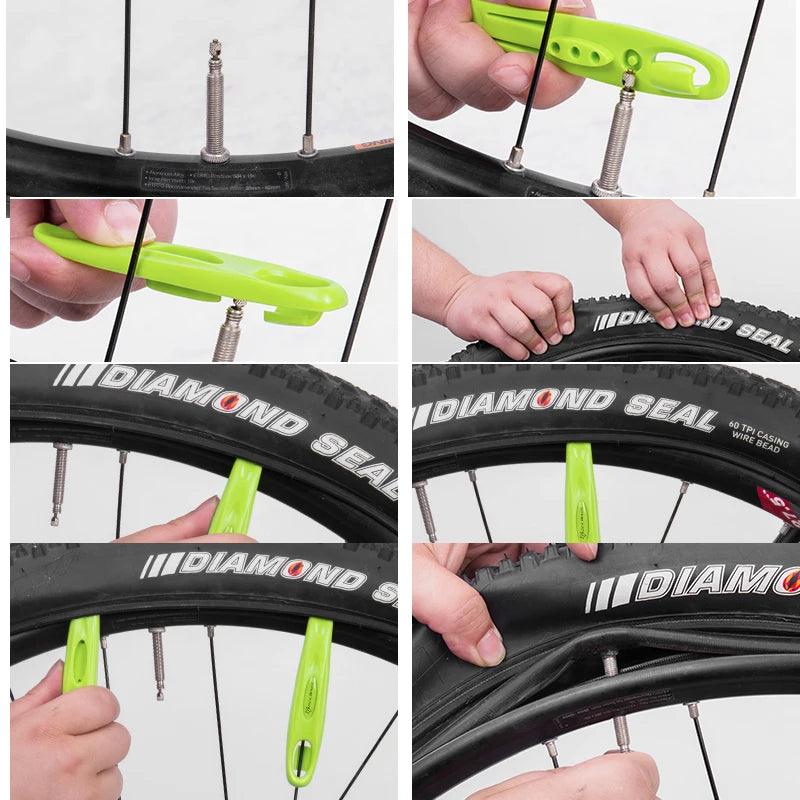 ROCKBROS Cycling Bike Bicycle Tire Tyre Ultralight Lever POM MTB Bike Wheel Repair Tire Tool Kit Set Bike Bicycle Accessories