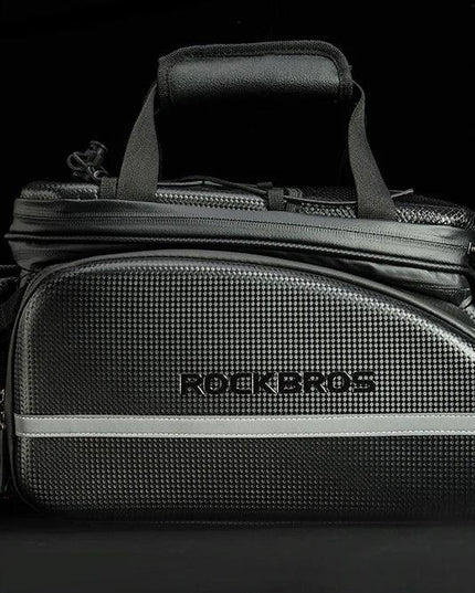 ROCKBROS Bicycle Carrier Bag MTB Bike Rack Bag Trunk Pannier Cycling Multifunctional Large Capacity Travel Bag With Rain Cover