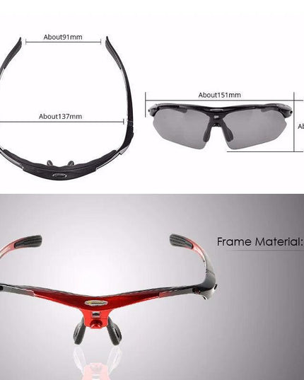 ROCKBROS Sunglasses Frame Polarized Cycling Glasses Frame (tips Item only include the sunglasses frame)