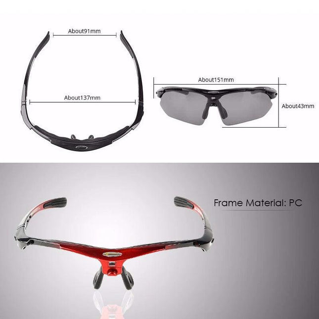 ROCKBROS Sunglasses Frame Polarized Cycling Glasses Frame (tips Item only include the sunglasses frame)