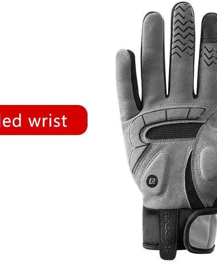 ROCKBROS Touch Screen Cycling Gloves Autumn Winter Thermal Windproof Bicycle Gloves Keep Warm Thick Sport Glove Bike Accessories