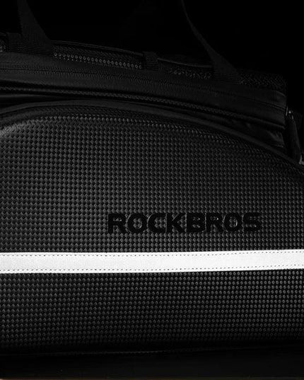 ROCKBROS Bicycle Carrier Bag MTB Bike Rack Bag Trunk Pannier Cycling Multifunctional Large Capacity Travel Bag With Rain Cover