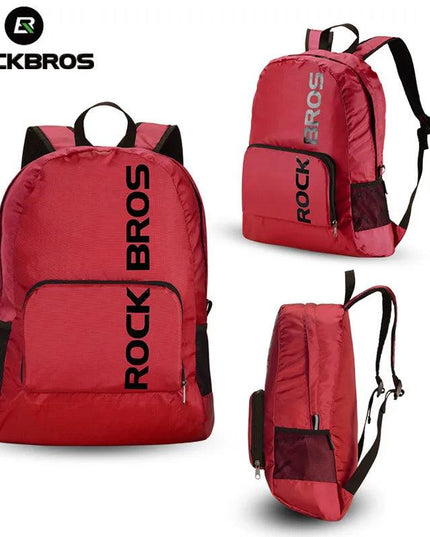 ROCKBROS Portable Sports Backpack Rainproof Foldable Bags Hiking Camping Cycling Bicycle Bike Bags Men Women Package Travel Bag