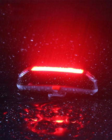 ROCKBROS Bicycle Light Waterproof Bike Taillight LED USB Rechargable Safety Back Light Riding Warning Saddle Bike Rear Light