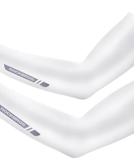 ROCKBROS Suncreen Camping Arm Sleeve Cycling Basketball Arm Warmer Sleeves UV Protect Men Sports Safety Gear Leg Warmers Cover