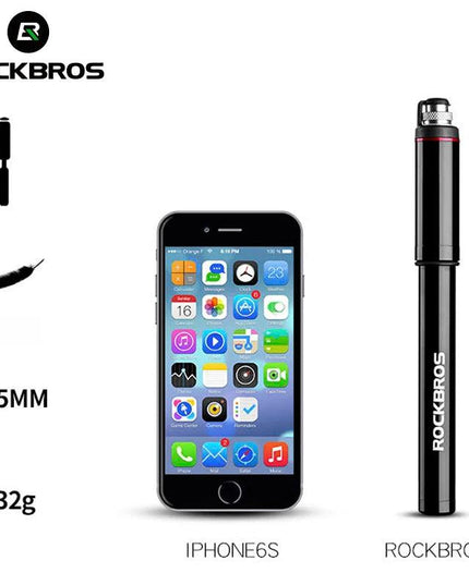 ROCKBROS Bike Bicycle Pump Aluminum Alloy 150PSI/260PSI High Pressure Mini Air Pump For Bike Cycling Tire Inflator MTB
