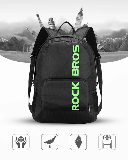 ROCKBROS Portable Sports Backpack Rainproof Foldable Bags Hiking Camping Cycling Bicycle Bike Bags Men Women Package Travel Bag