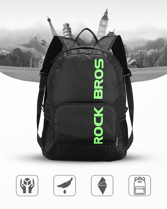 ROCKBROS Portable Sports Backpack Rainproof Foldable Bags Hiking Camping Cycling Bicycle Bike Bags Men Women Package Travel Bag
