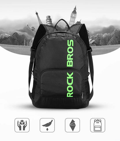 ROCKBROS Portable Sports Backpack Rainproof Foldable Bags Hiking Camping Cycling Bicycle Bike Bags Men Women Package Travel Bag