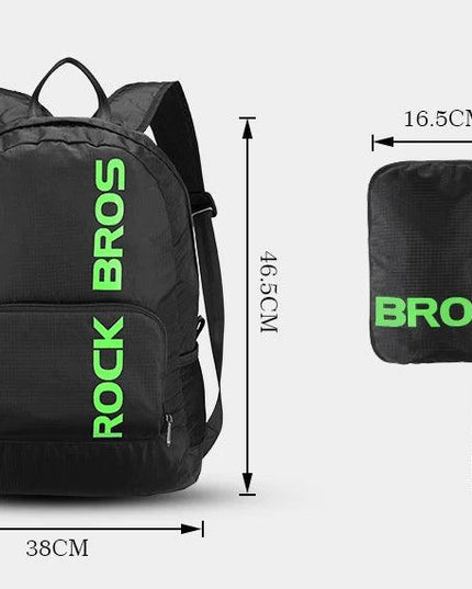 ROCKBROS Portable Sports Backpack Rainproof Foldable Bags Hiking Camping Cycling Bicycle Bike Bags Men Women Package Travel Bag