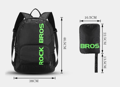 ROCKBROS Portable Sports Backpack Rainproof Foldable Bags Hiking Camping Cycling Bicycle Bike Bags Men Women Package Travel Bag