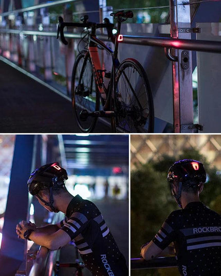 ROCKBROS  Mni Bike Light Waterproof USB Rechargeable Helmet Taillight Lantern For Bicycle LED Safety Night Riding Tail Light